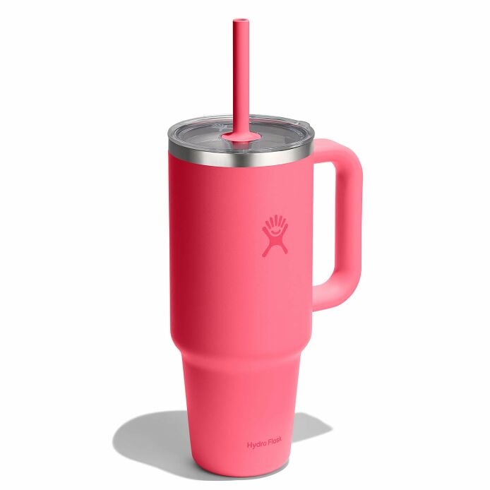 40-oz-travel-tumbler-q3 tt40pscc668-40-oz-travel-tumbler-clear-lid-popstar-pink-angled.jpg